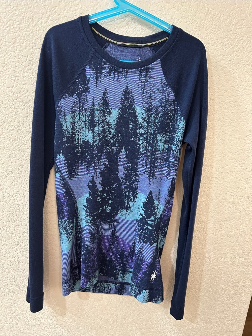 Smartwool Ladies XS Forest Graphic Base layer 100% Merino Wool